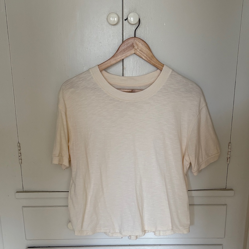 Madewell Cream Short Sleeve Tee
